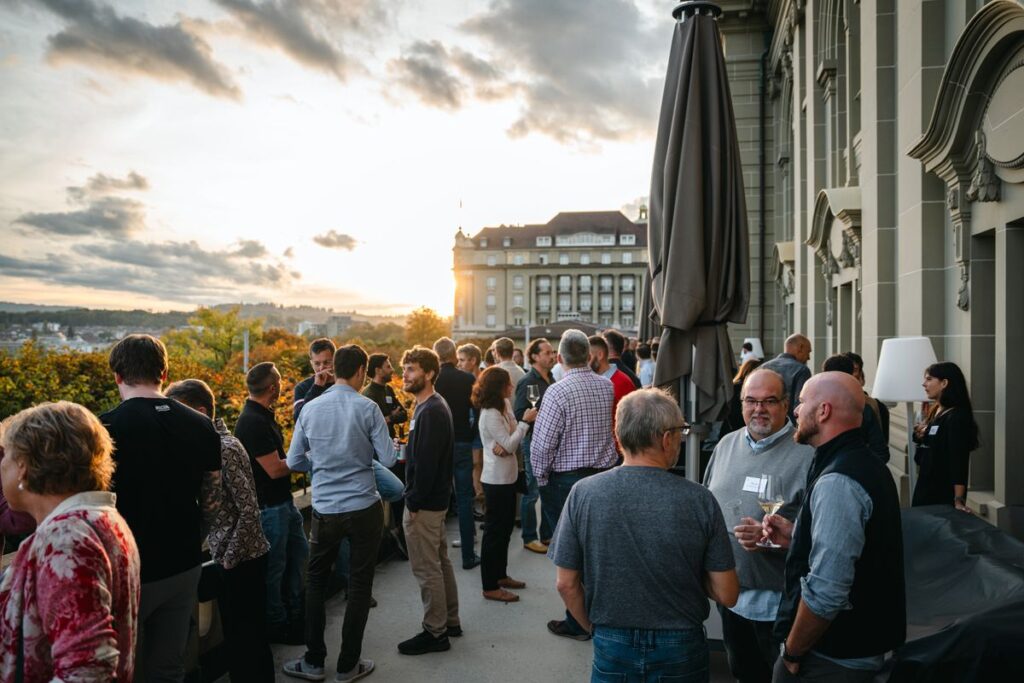 CycleSummit 2024 in Bern – Evening drinks on the Casino terrace