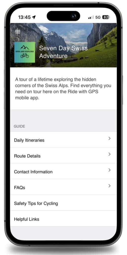 Ride with GPS – cycling travel impression